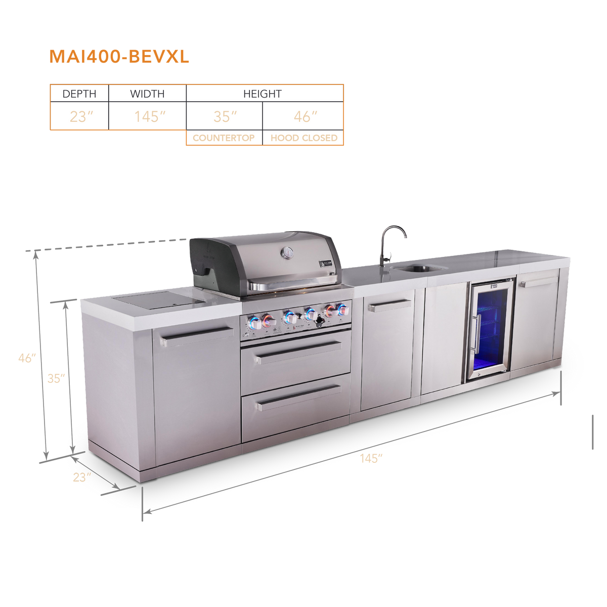 Mont Alpi MAi400-BEVXL dimensions