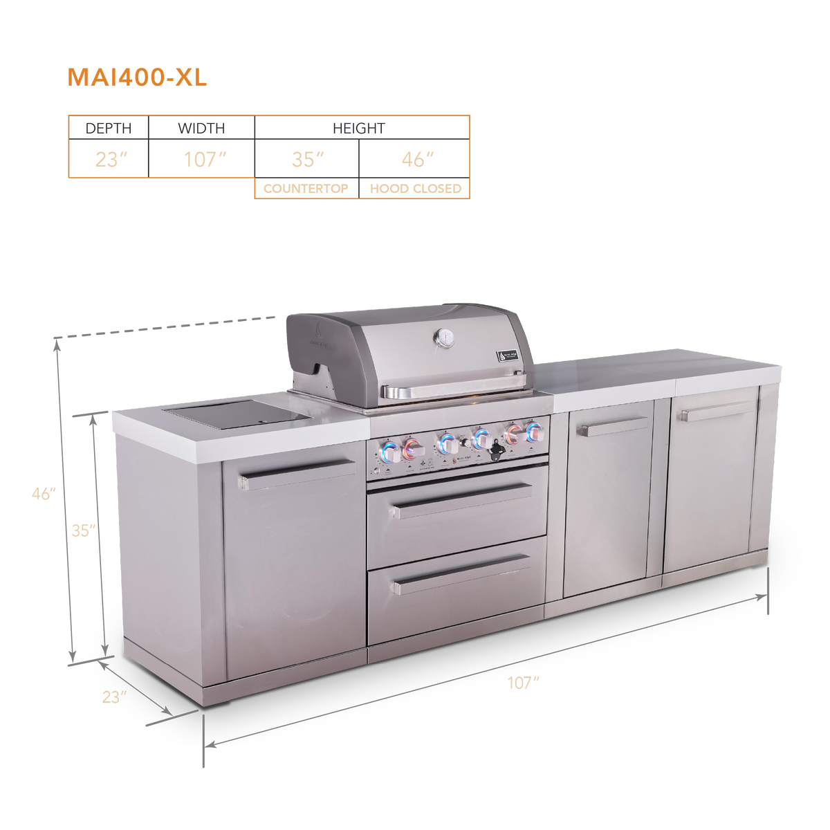 Mont Alpi MAi400-XL dimensions