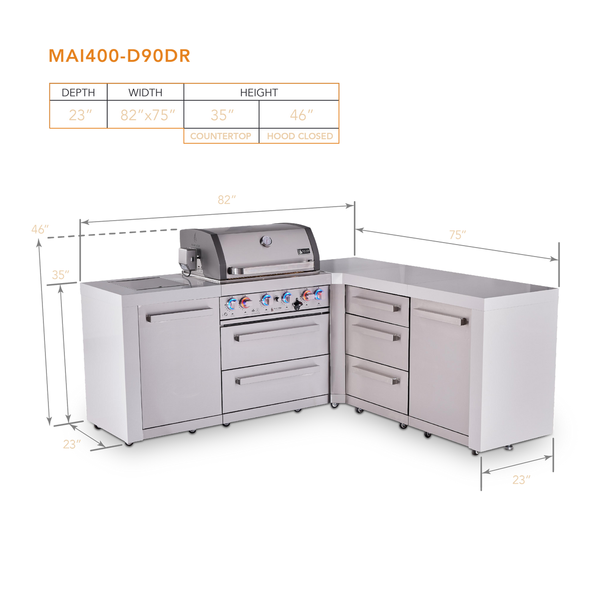 Mont Alpi MAi400-D90DR dimensions