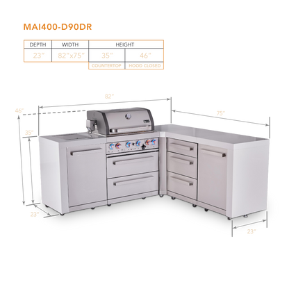 Mont Alpi MAi400-D90DR dimensions