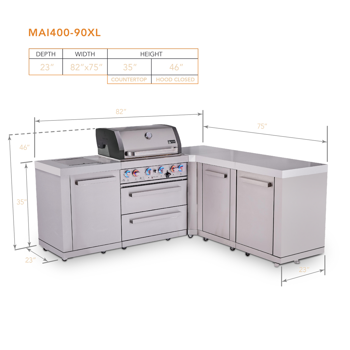 Mont Alpi MAi400-90XL dimensions