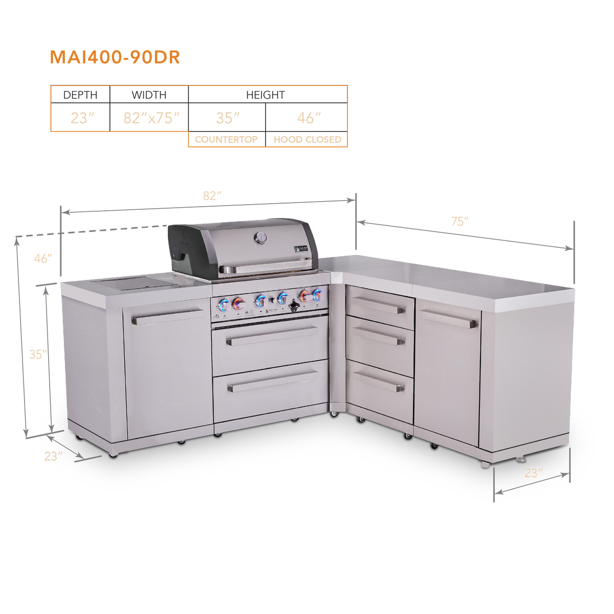 Mont Alpi MAi400-90DR dimensions
