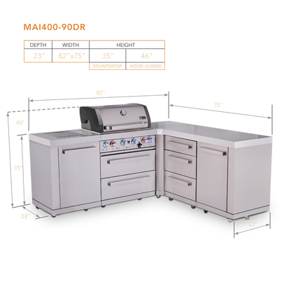 Mont Alpi MAi400-90DR dimensions