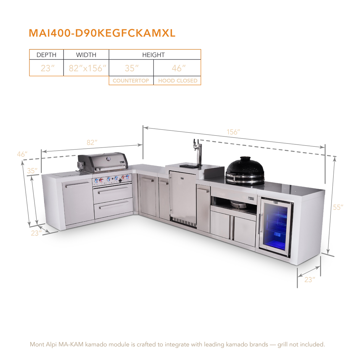 Mont Alpi MAi400-D90KEGFCKAMXL dimensions