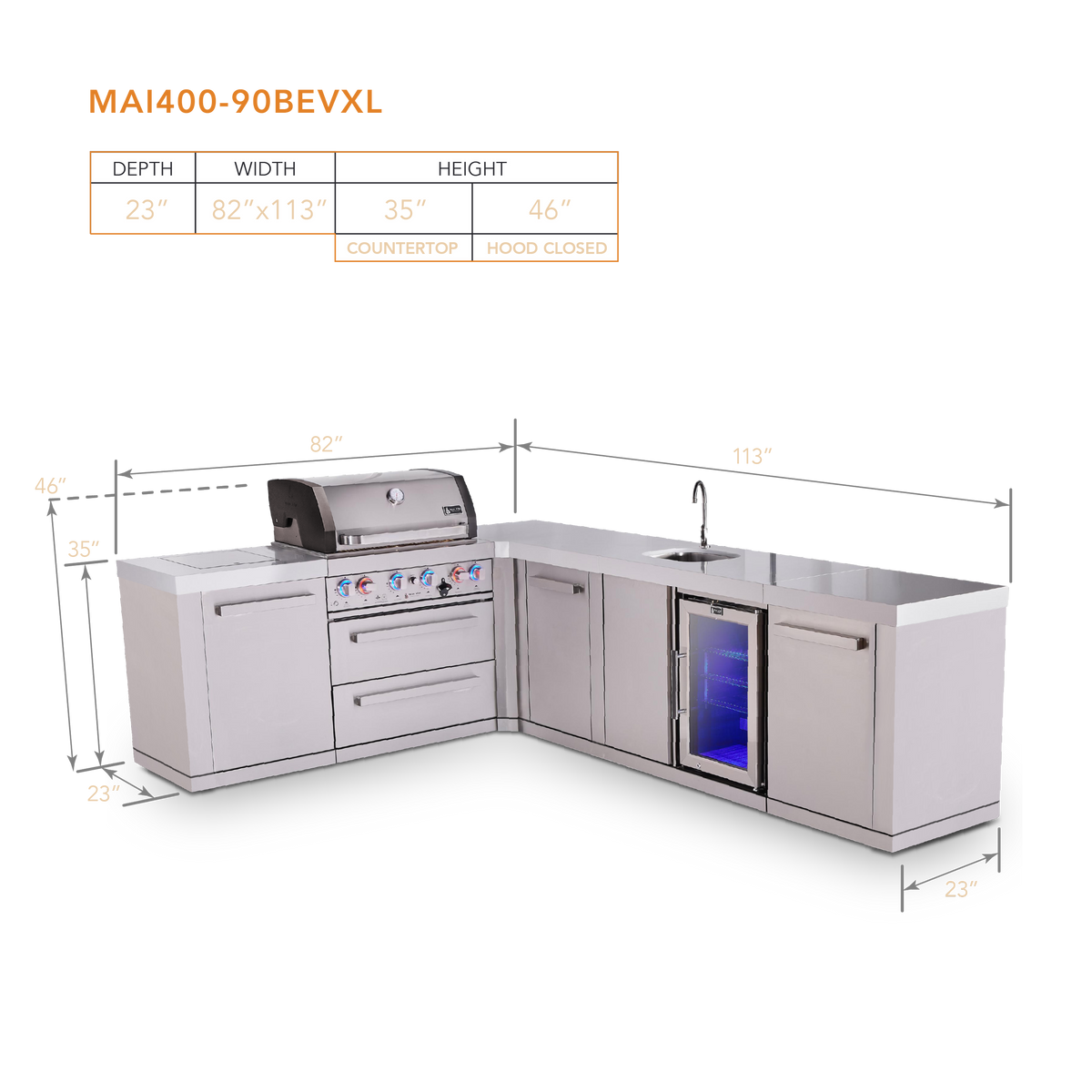 Mont Alpi MAi400-90BEVXL dimensions