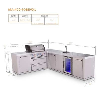Mont Alpi MAi400-90BEVXL dimensions