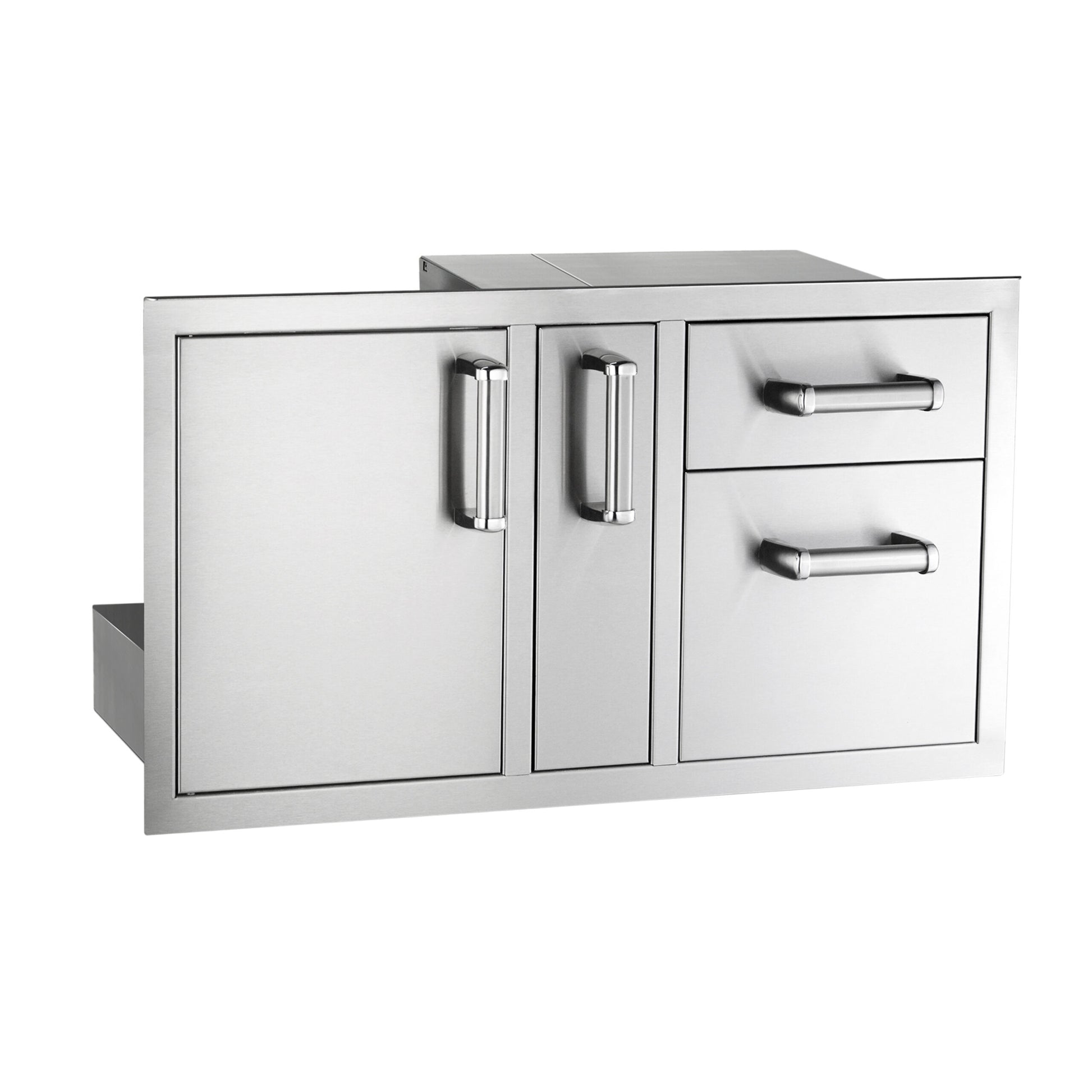 Flush Door/Drawer Combo w/ Platter Storage