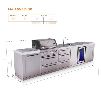 Mont Alpi MAi400-BEVDR dimensions