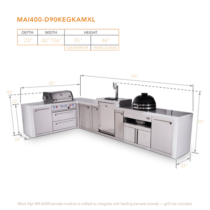 Mont Alpi MAi400-D90KEGKAMXL dimensions