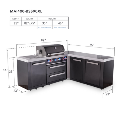 Mont Alpi MAi400-BSS90XL dimensions