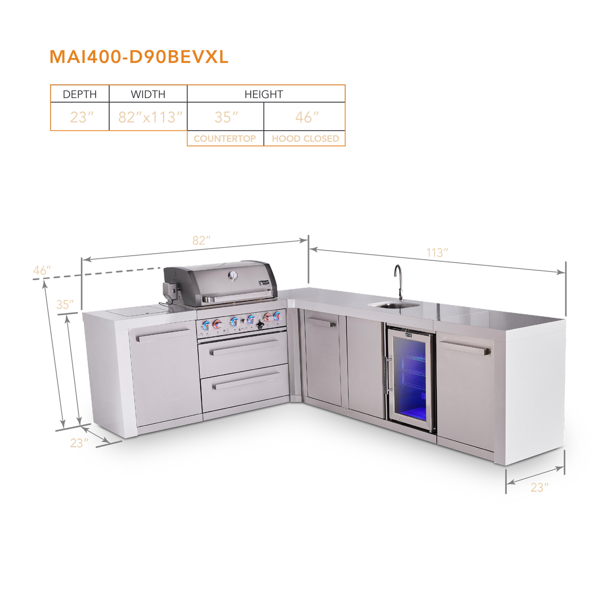 Mont Alpi MAi400-D90BEVXL dimensions
