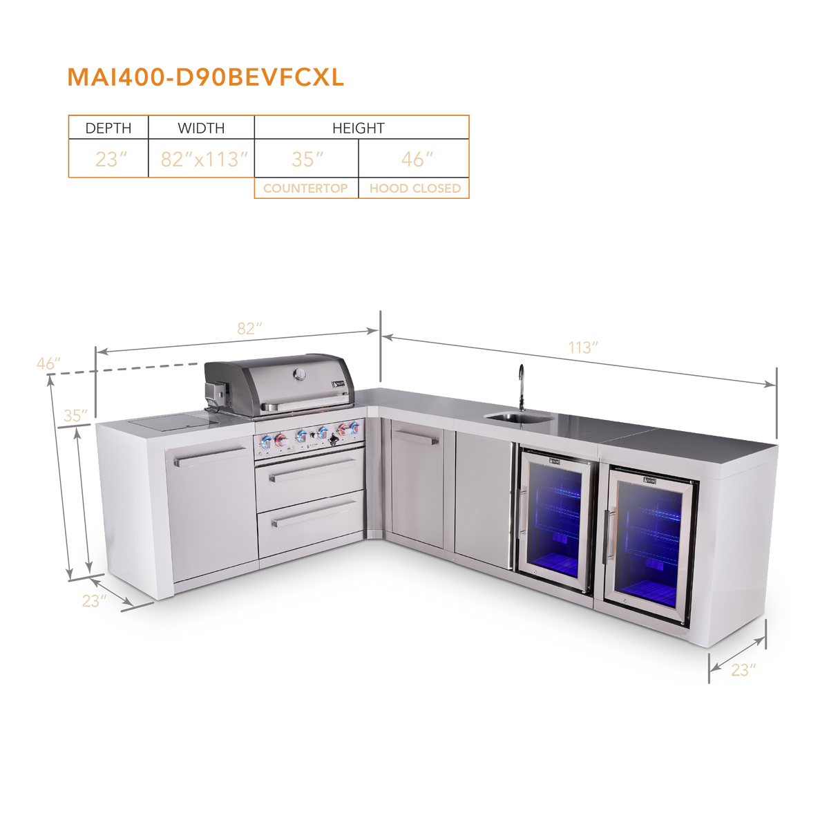 Mont Alpi MAi400-D90BEVFCXL dimensions
