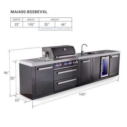 Mont Alpi MAi400-BSSBEVXL dimensions