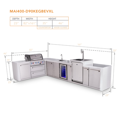 Mont Alpi MAi400-D90KEGBEVXL dimensions