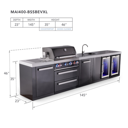 Mont Alpi MAi400-BSSBEVFCXL dimensions