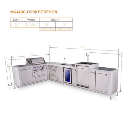 Mont Alpi MAi400-D90KEGBEVDR dimensions