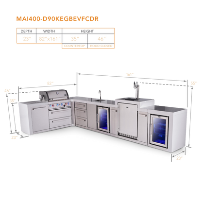 Mont Alpi MAi400-D90KEGBEVFCDR dimensions
