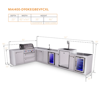 Mont Alpi MAi400-D90KEGBEVFCXL dimensions