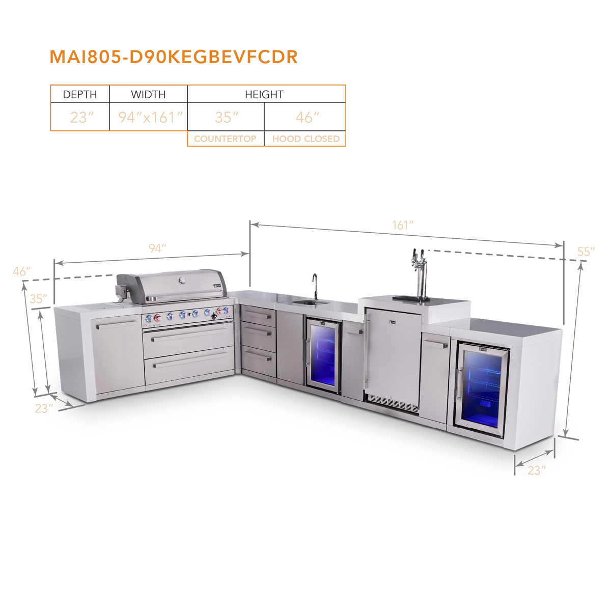 Mont Alpi MAi805-D90KEGBEVFCDR dimensions