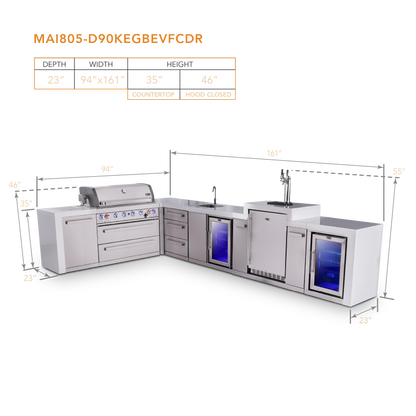 Mont Alpi MAi805-D90KEGBEVFCDR dimensions