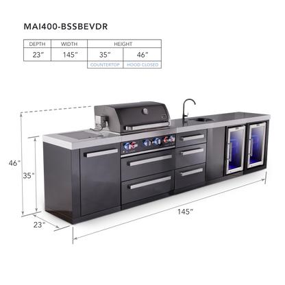 Mont Alpi MAi400-BSSBEVFCDR dimensions