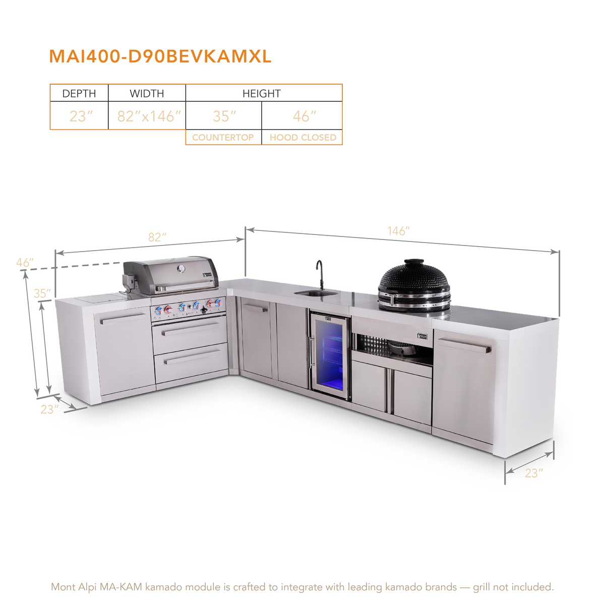 Mont Alpi MAi400-D90BEVKAMXL dimensions