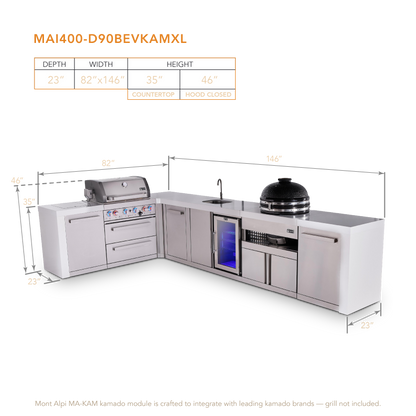 Mont Alpi MAi400-D90BEVKAMXL dimensions