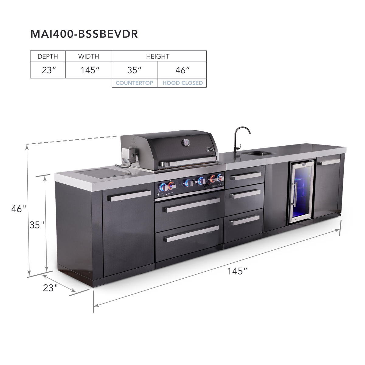 Mont Alpi MAi400-BSSBEVDR dimensions