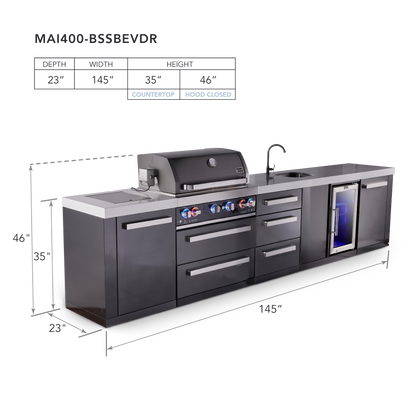Mont Alpi MAi400-BSSBEVDR dimensions