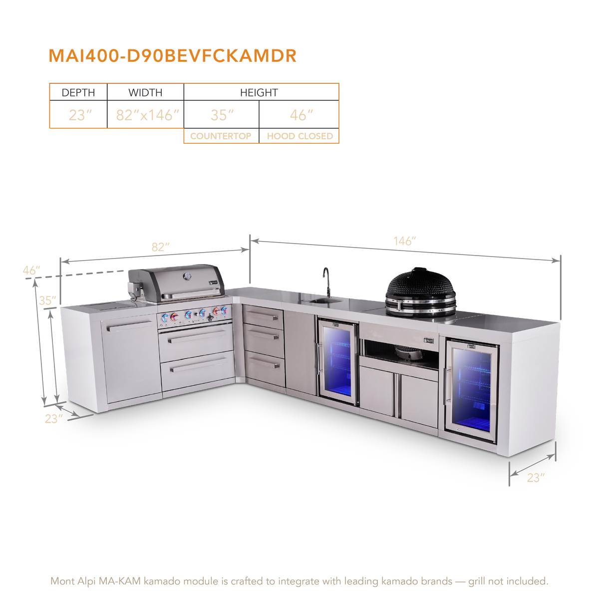 Mont Alpi MAi400-D90BEVFCKAMDR dimensions