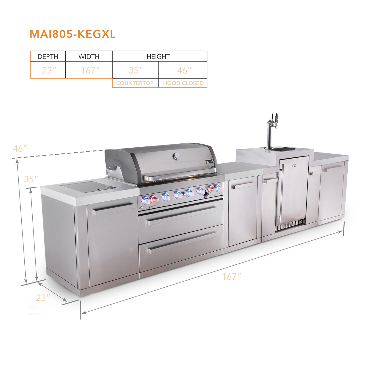 Mont Alpi MAi805-KEGXL dimensions