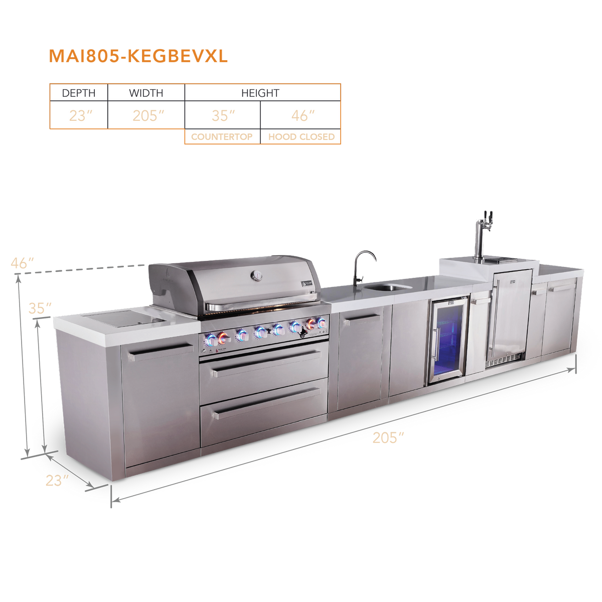 Mont Alpi MAi805-KEGBEVXL dimensions