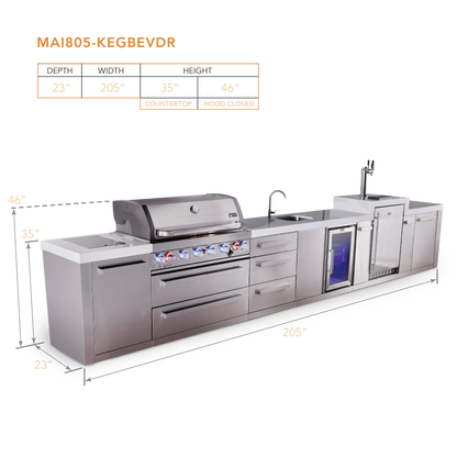 Mont Alpi MAi805-KEGBEVDR dimensions