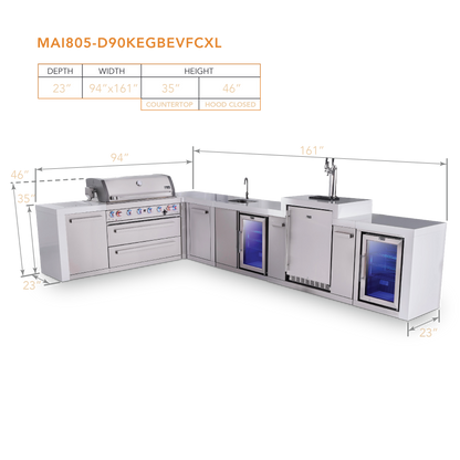 Mont Alpi MAi805-D90KEGBEVFCXL dimensions