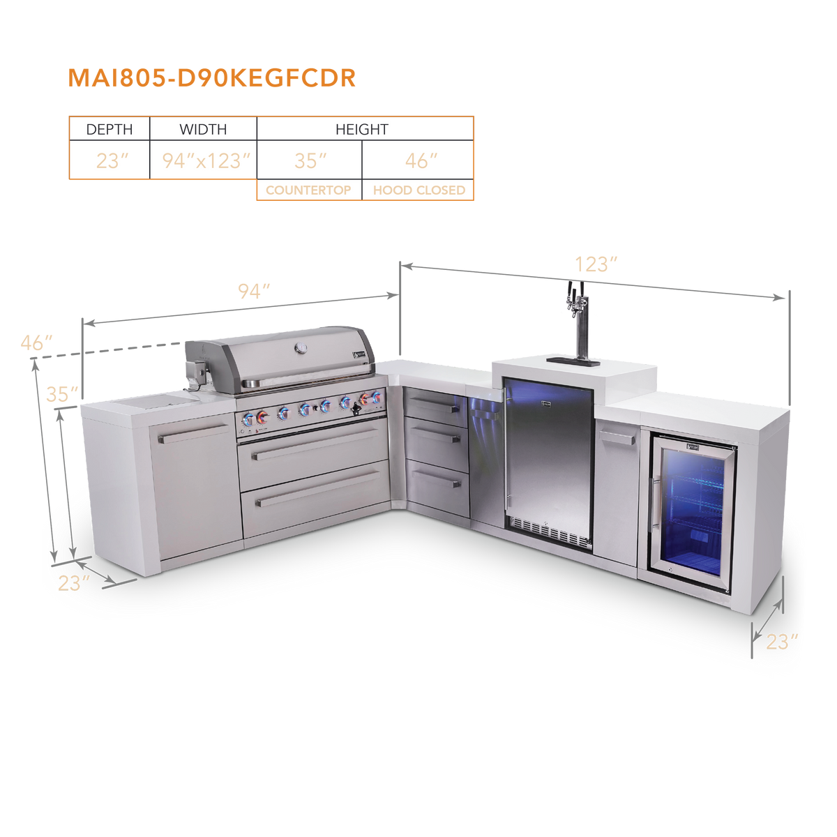 Mont Alpi MAi805-D90KEGFCDR dimensions
