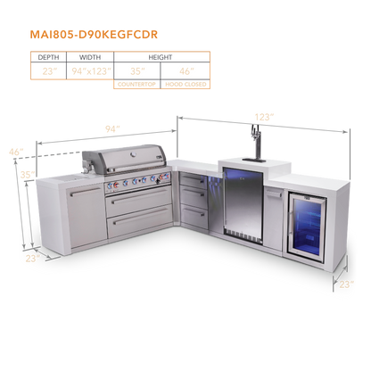 Mont Alpi MAi805-D90KEGFCDR dimensions