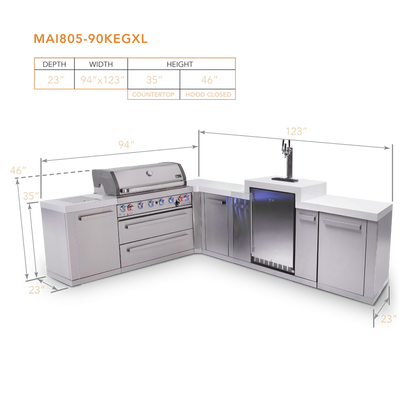 Mont Alpi MAi805-90KEGXL dimensions