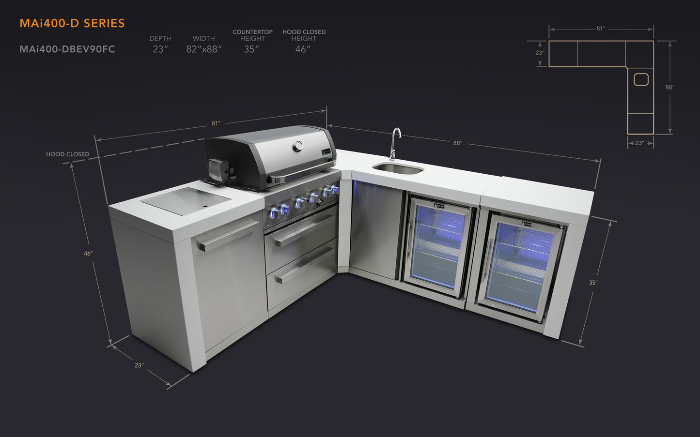 Mont Alpi Deluxe Series Outdoor Grill