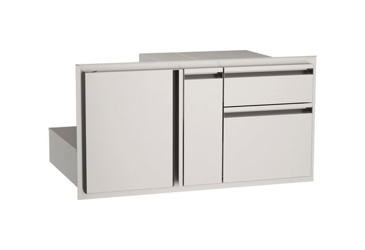 AOG 36" Door with Double Drawer & Platter Storage