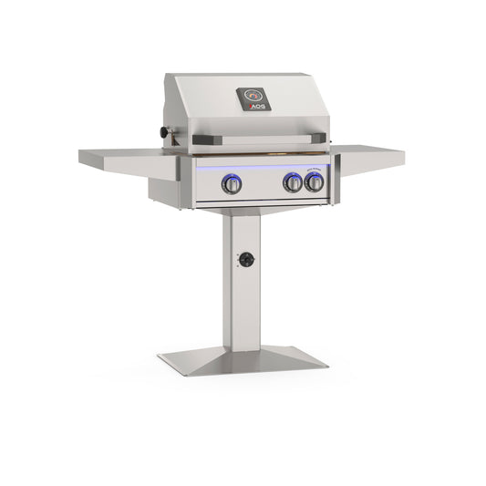 AOG 24" grill on patio post base