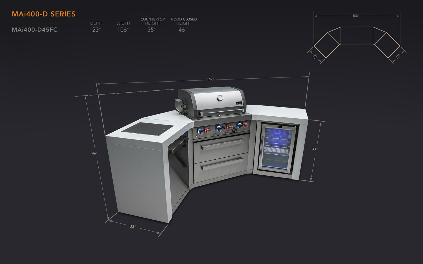 Mont Alpi Deluxe Series Outdoor Grill