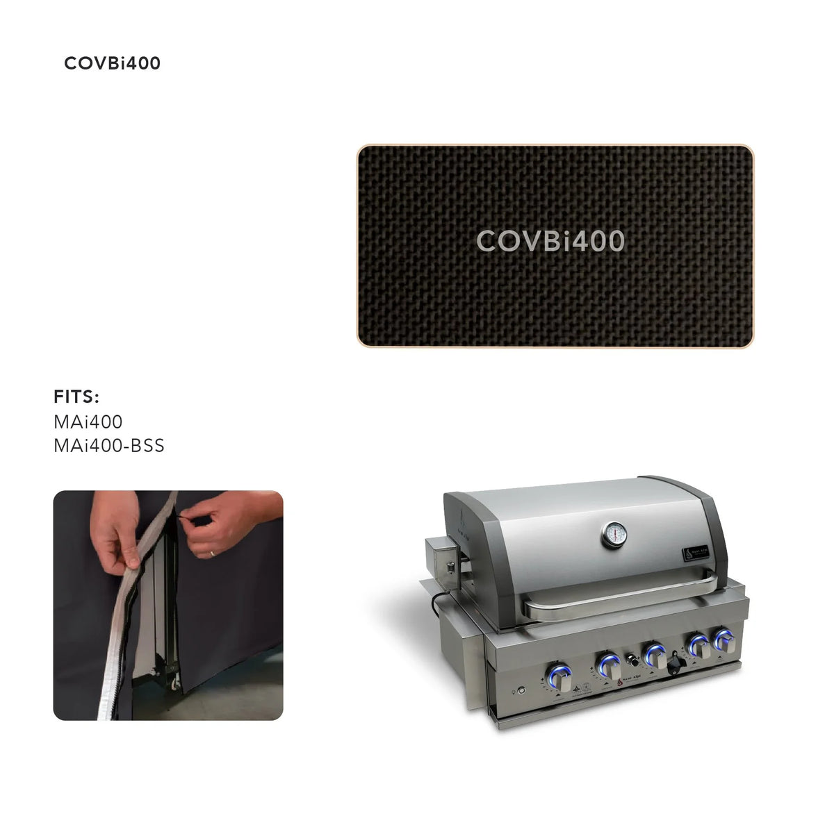 Mont Alpi Cover for 400 Built in Grill