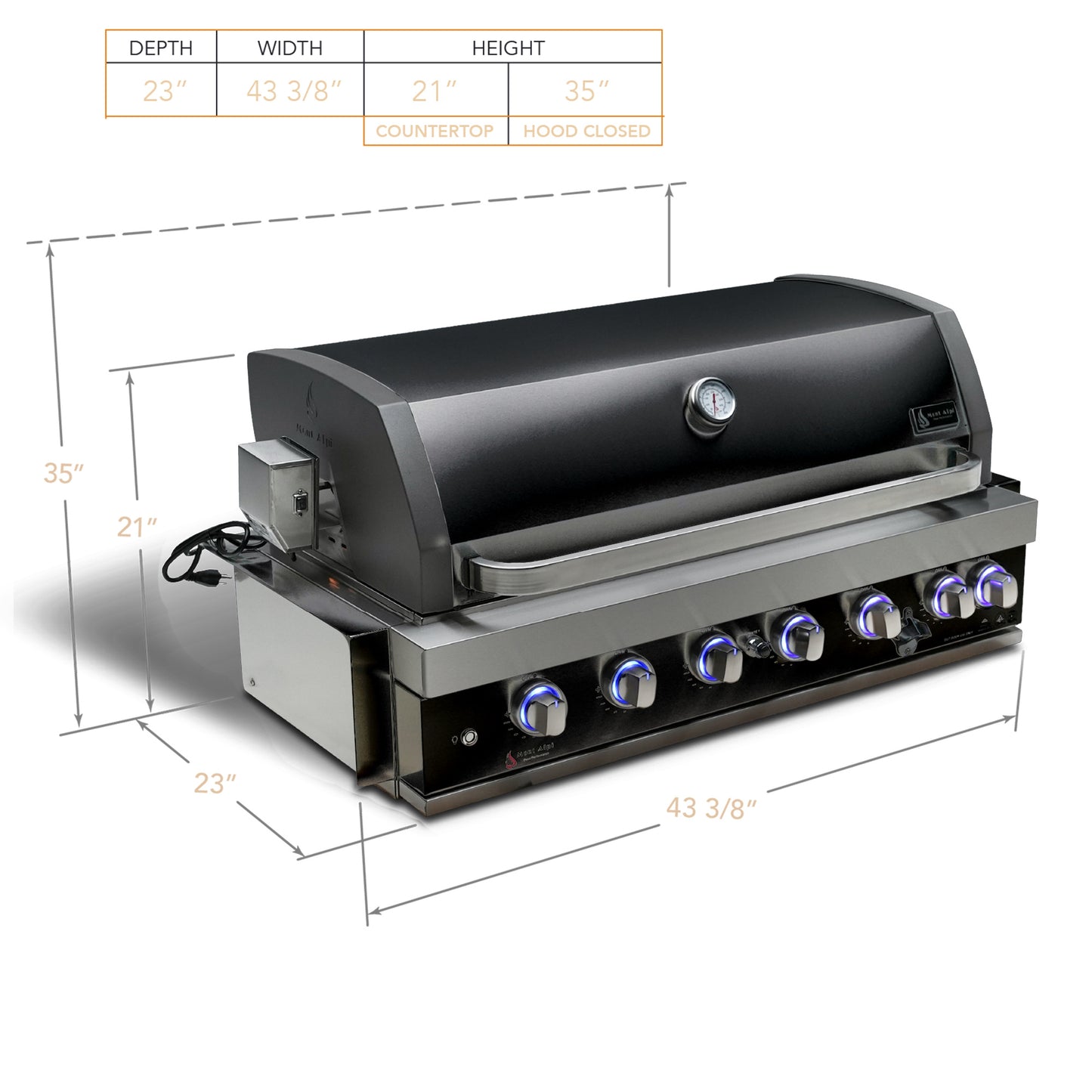 Mont Alpi Built-In Outdoor Grill