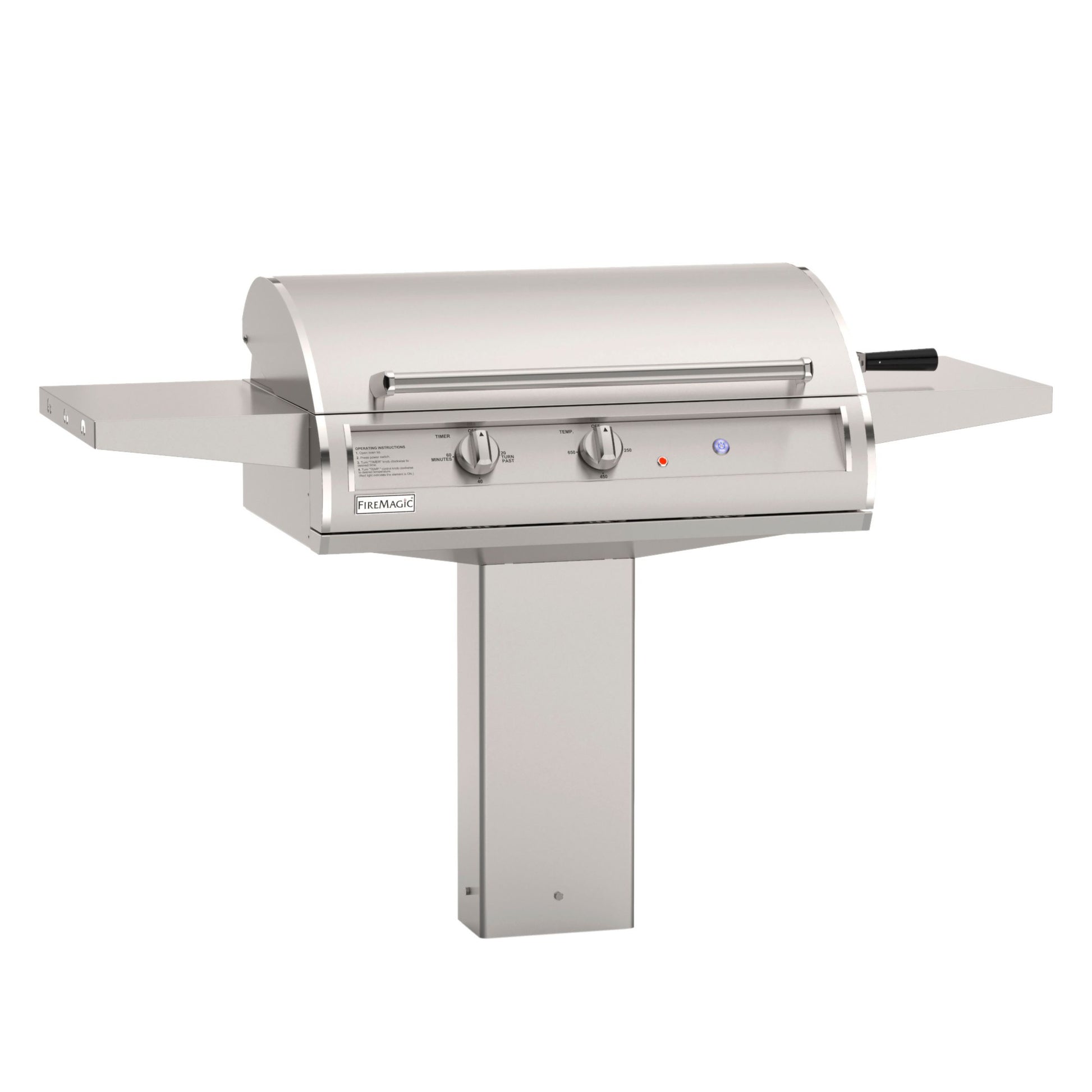 30 Inch In-Ground Post Mount Accessible Analog Electric Grill