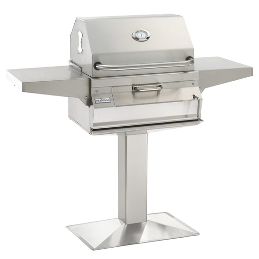 Charcoal Patio Post Mount Grill