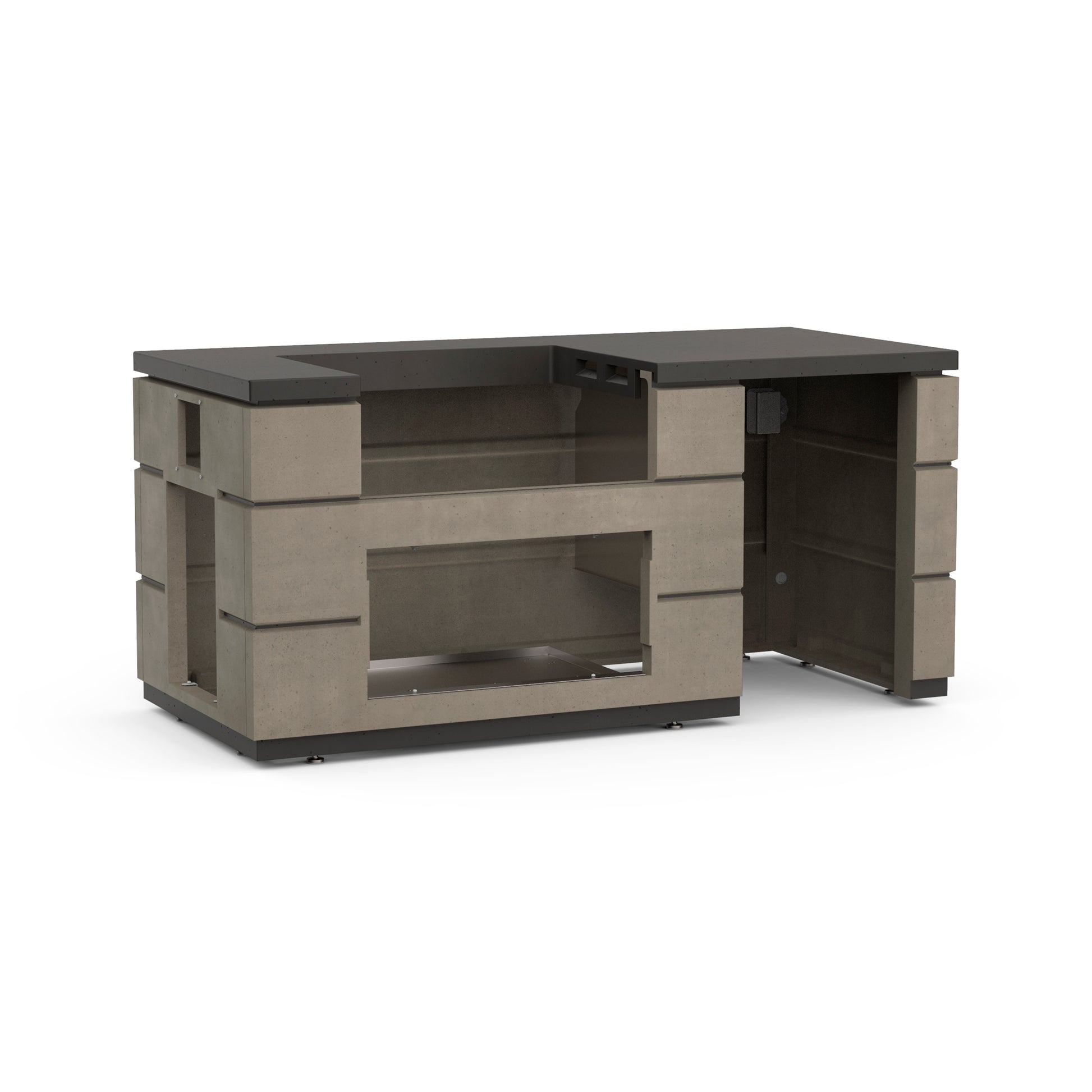 Contemporary Pre-Fab Pizza Oven Island