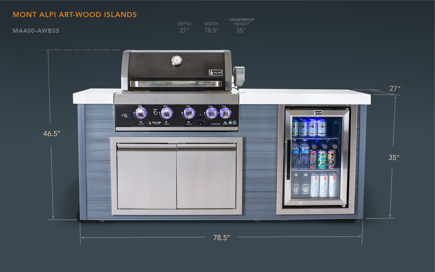 Mont Alpi Artwood Series Outdoor Grill