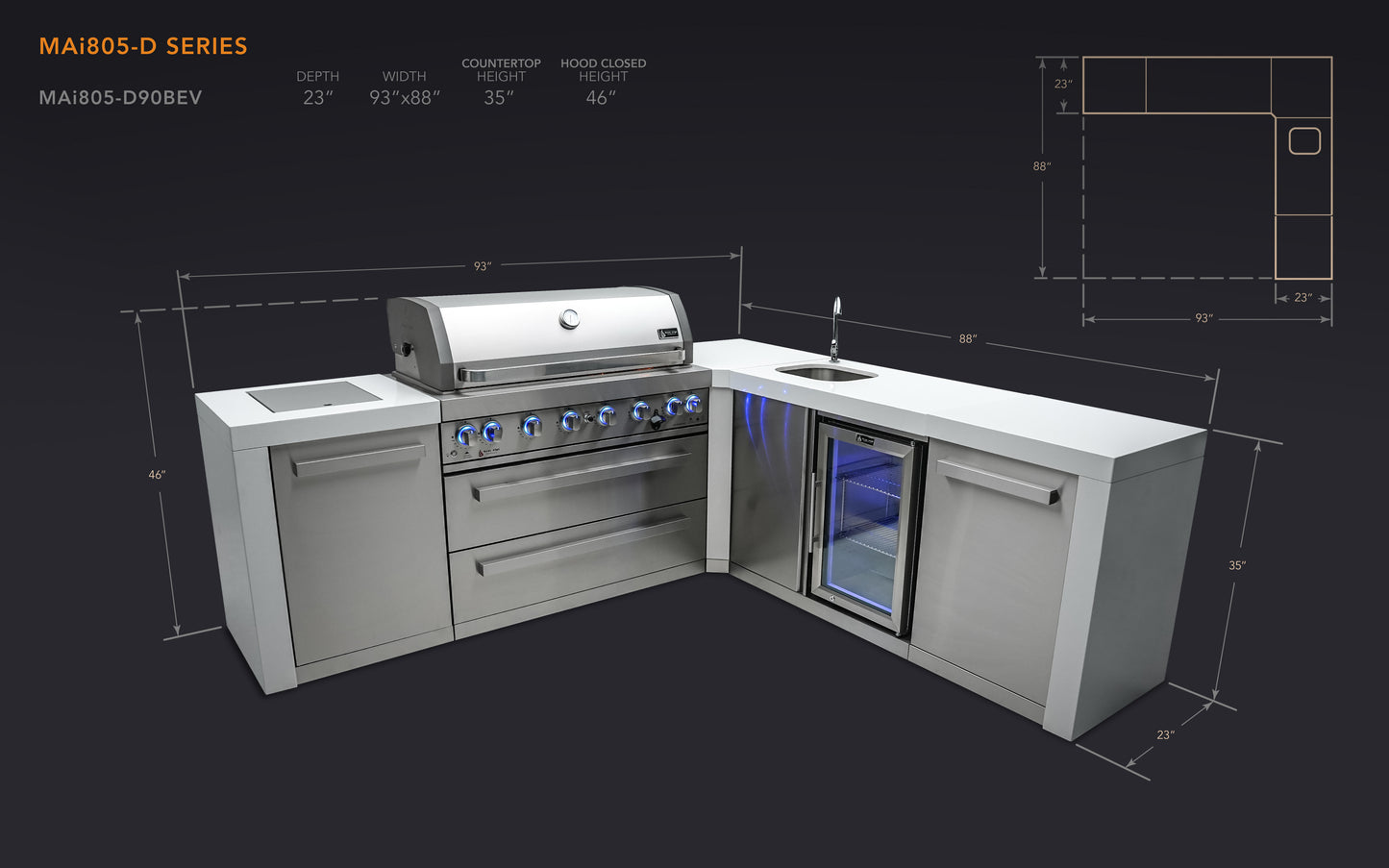 Mont Alpi Deluxe Series Outdoor Grill