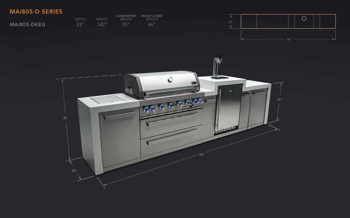 Mont Alpi Deluxe Series Outdoor Grill
