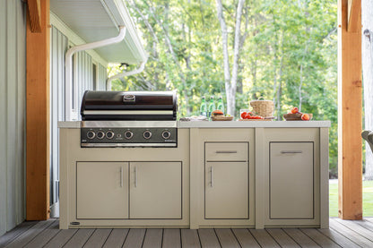 Stoll Industries standard-size outdoor kitchen island in Endura Sand finish